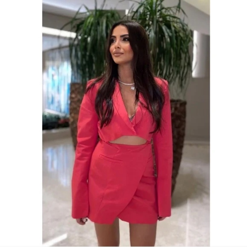 NWT Zara Cutout Blazer Dress